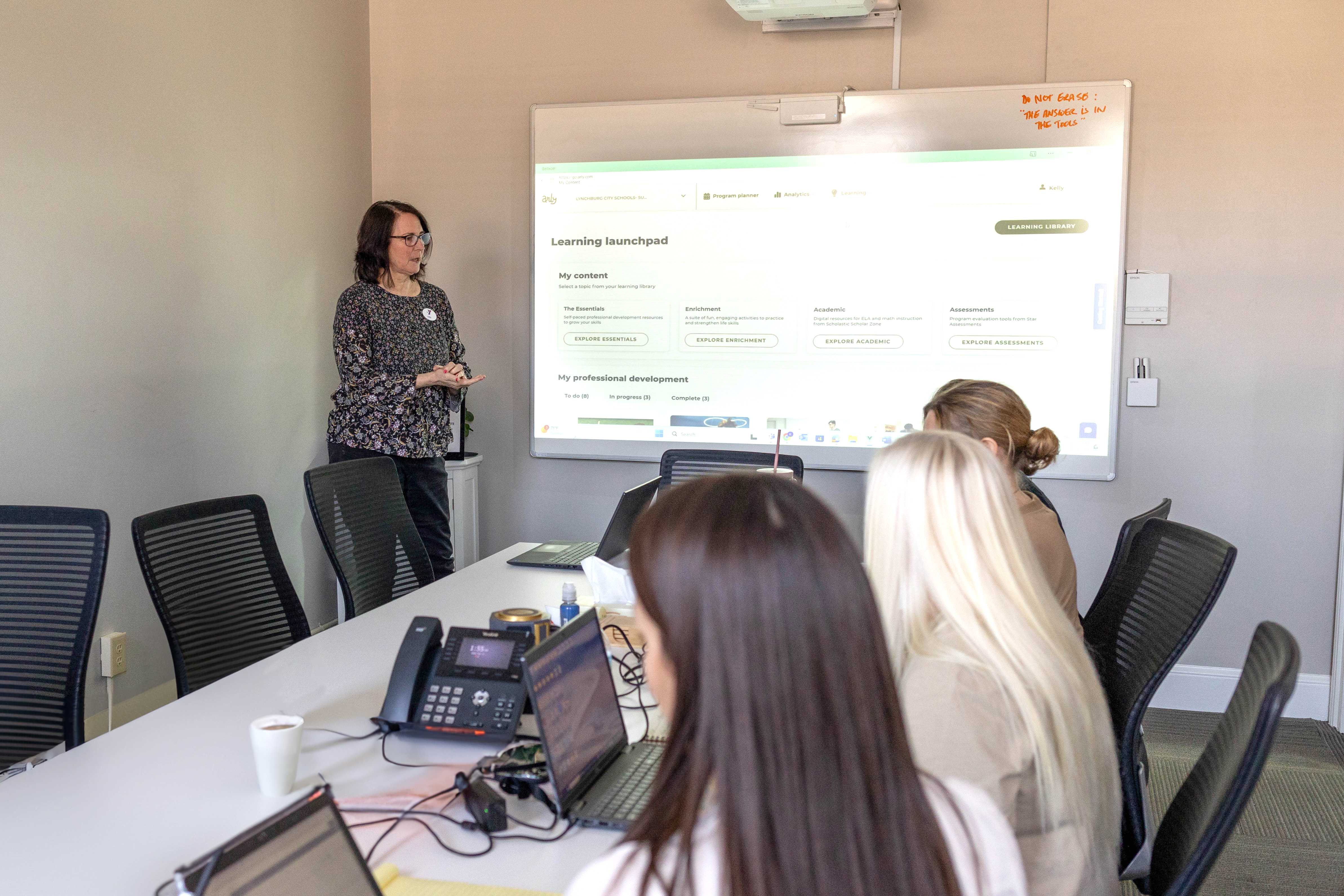 Arly professional development training session